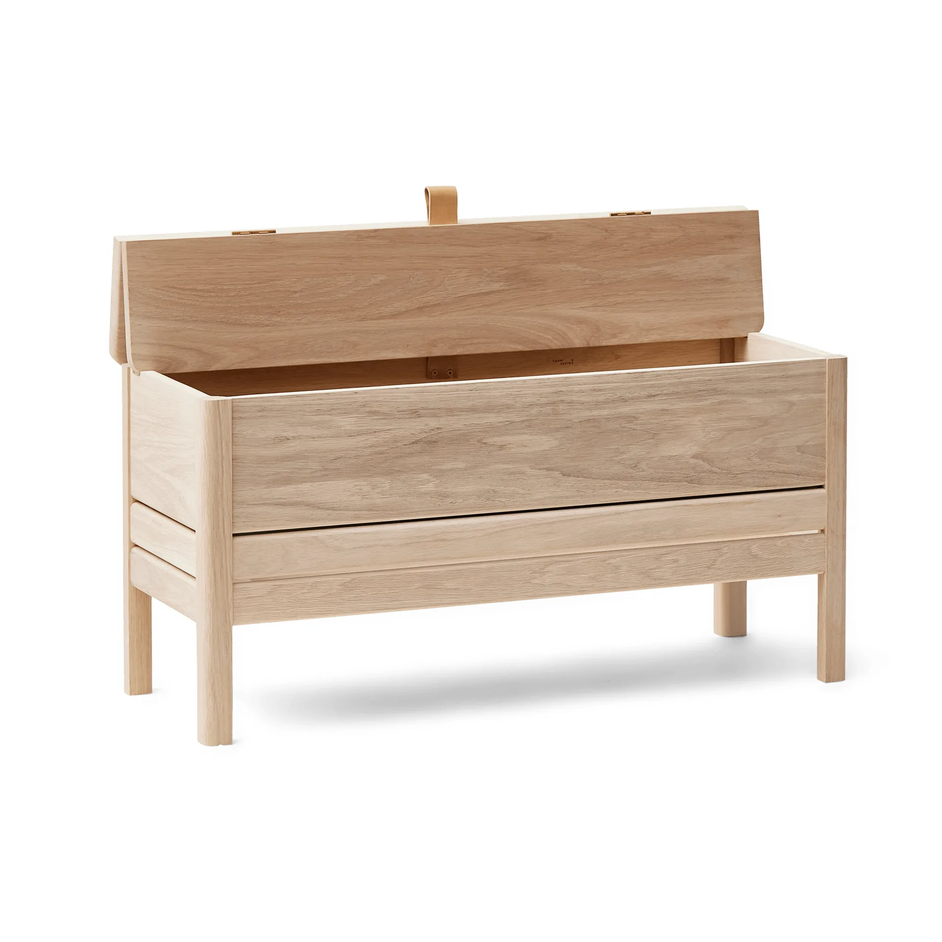 A Line banco de almacenamiento 90 cm, Roble blanco Form & Refine