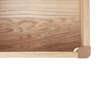 A Line banco de almacenamiento 90 cm - Roble blanco - Form & Refine