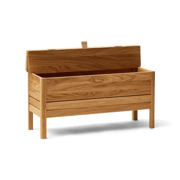 A Line banco de almacenamiento 90 cm - Roble - Form & Refine