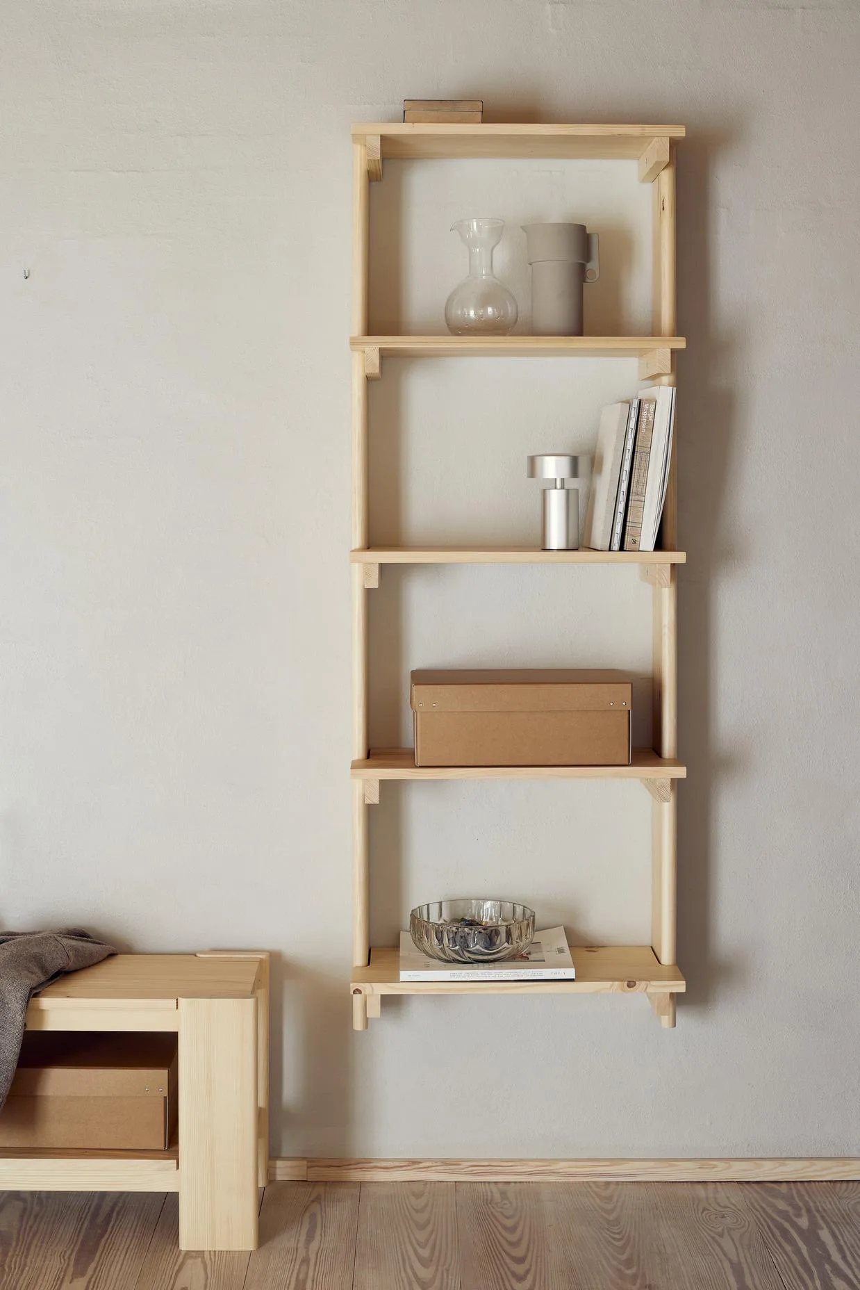 Banco Beam, Pino, 112 cm Form & Refine