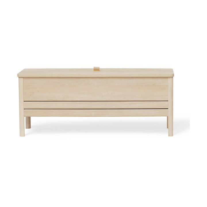 Banco con almacenamiento A Line 111 cm - Roble blanco - Form & Refine