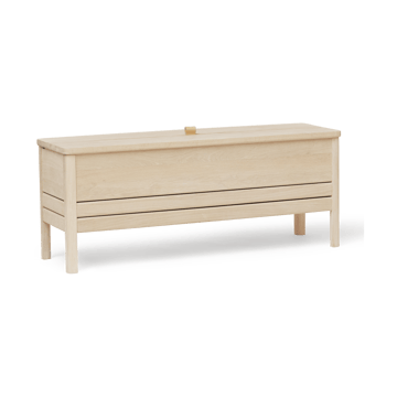 Banco con almacenamiento A Line 111 cm - Roble blanco - Form & Refine