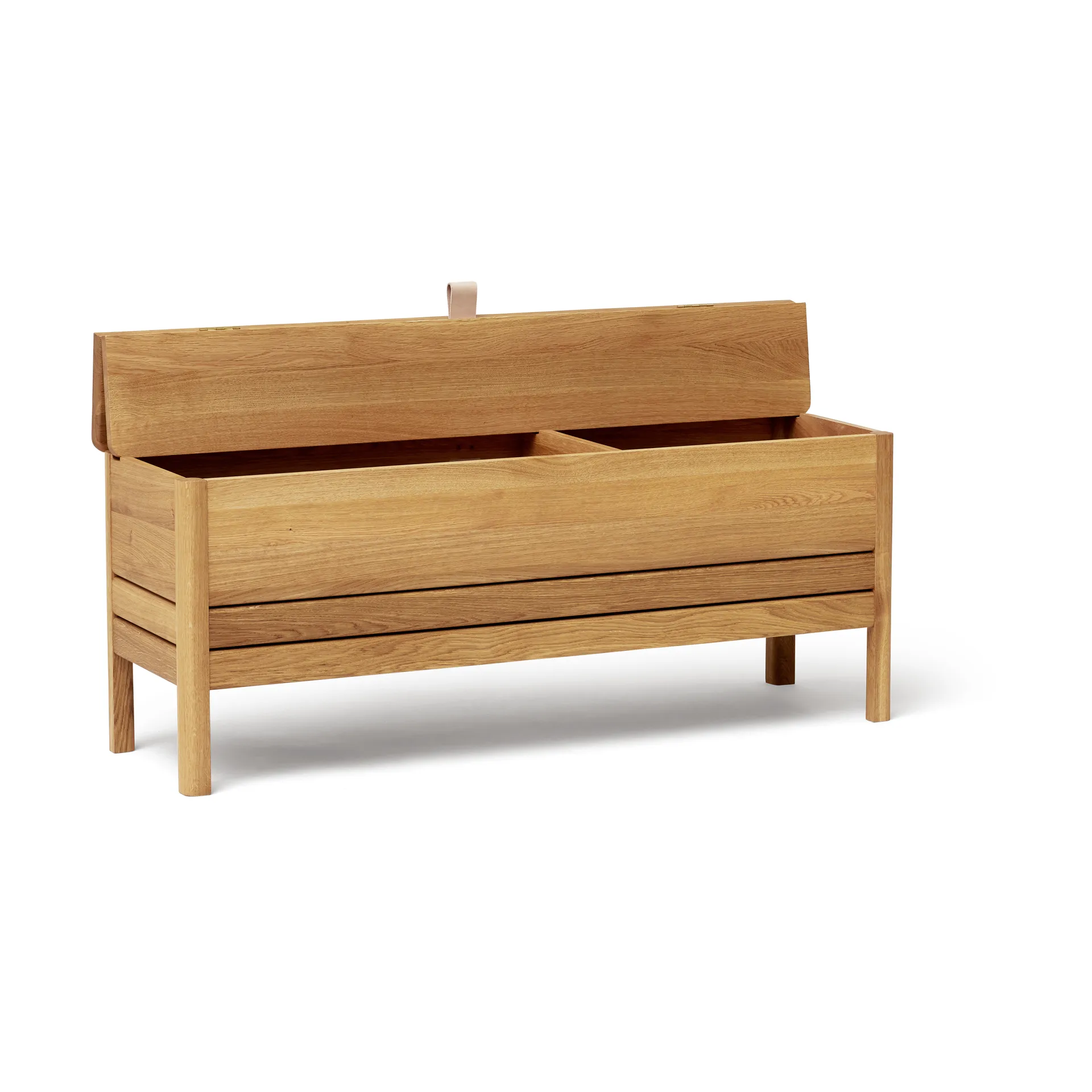 Banco con almacenamiento A Line 111 cm, Roble Form & Refine