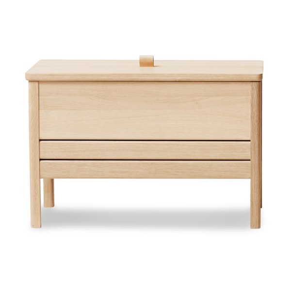 Banco con almacenamiento A Line 68 cm - Roble aceitado blanco - Form & Refine