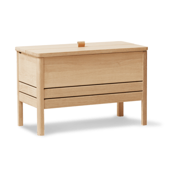 Banco con almacenamiento A Line 68 cm - Roble aceitado blanco - Form & Refine