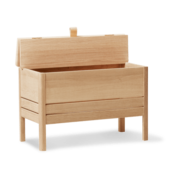 Banco con almacenamiento A Line 68 cm - Roble aceitado blanco - Form & Refine