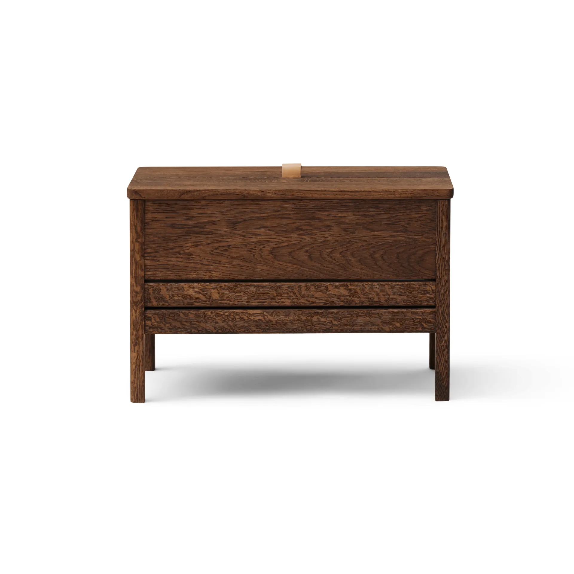 Banco con almacenamiento A Line 68 cm, Roble ahumado Form & Refine