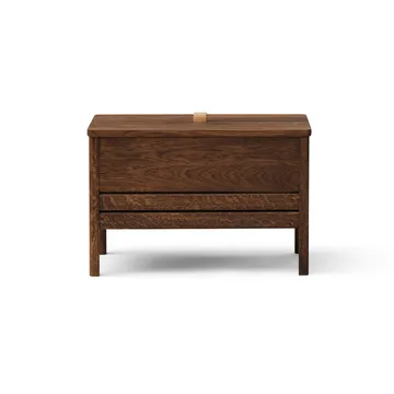 Banco con almacenamiento A Line 68 cm - Roble ahumado - Form & Refine