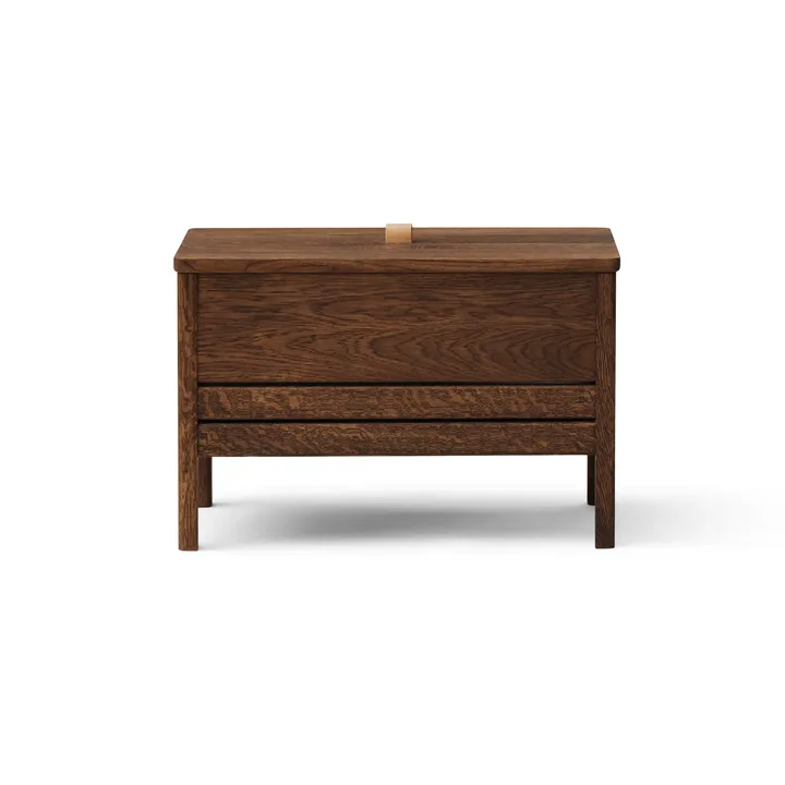 Banco con almacenamiento A Line 68 cm - Roble ahumado - Form & Refine