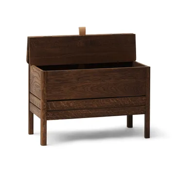 Banco con almacenamiento A Line 68 cm - Roble ahumado - Form & Refine