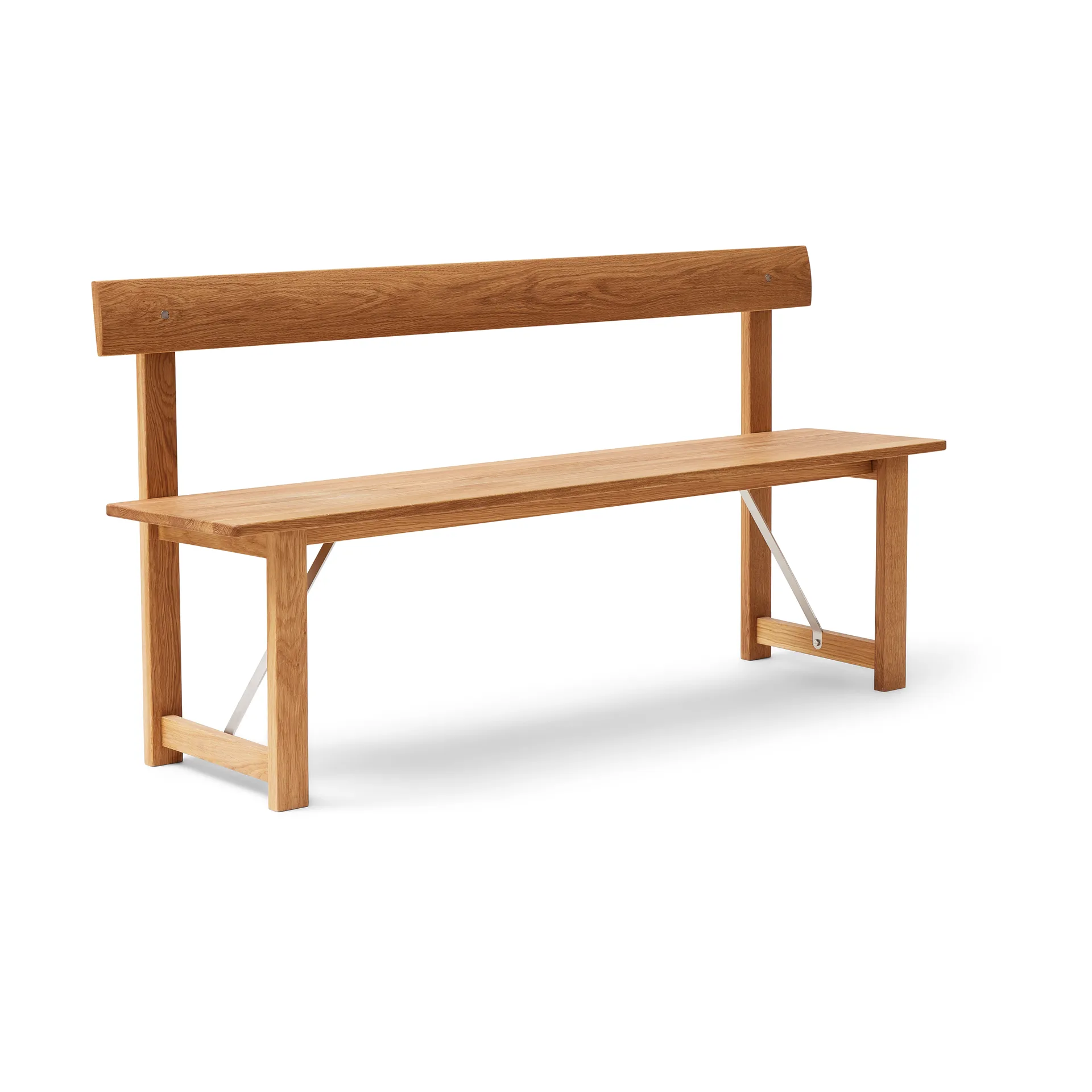 Banco Position 155 cm, Roble-acero Form & Refine