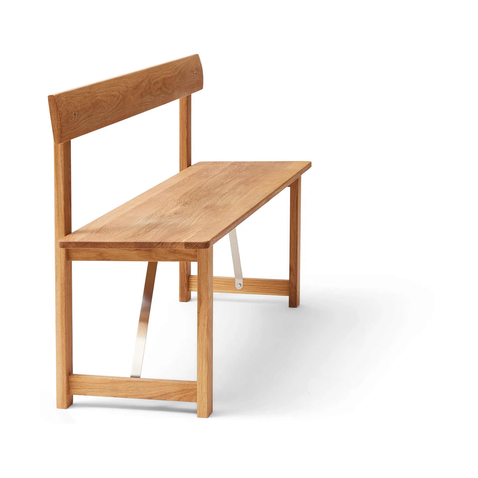 Banco Position 155 cm, Roble-acero Form & Refine