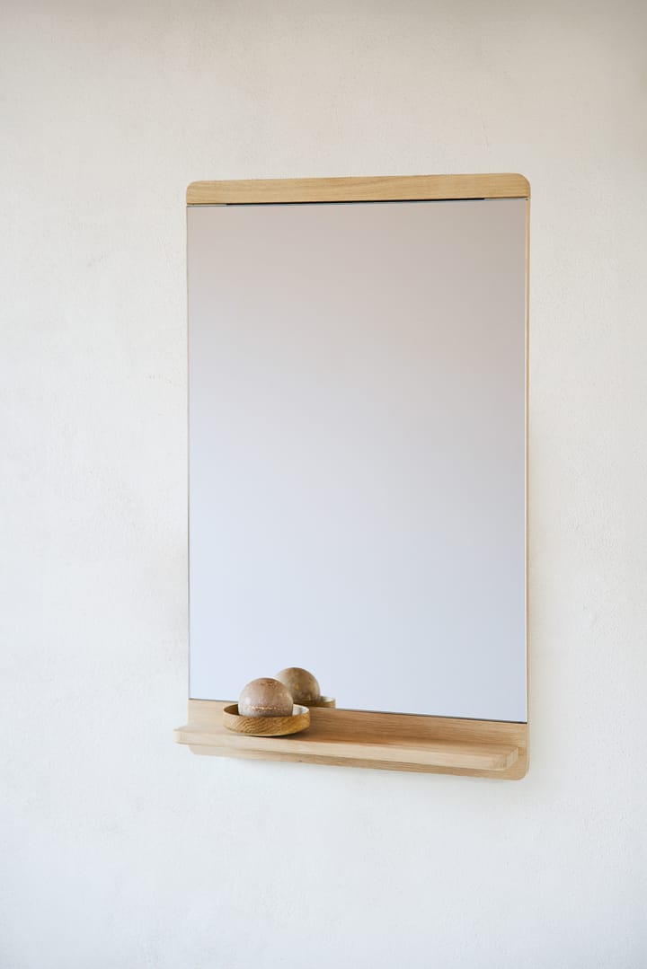 Espejo de pared Rim 40x68 cm, Roble blanco Form & Refine