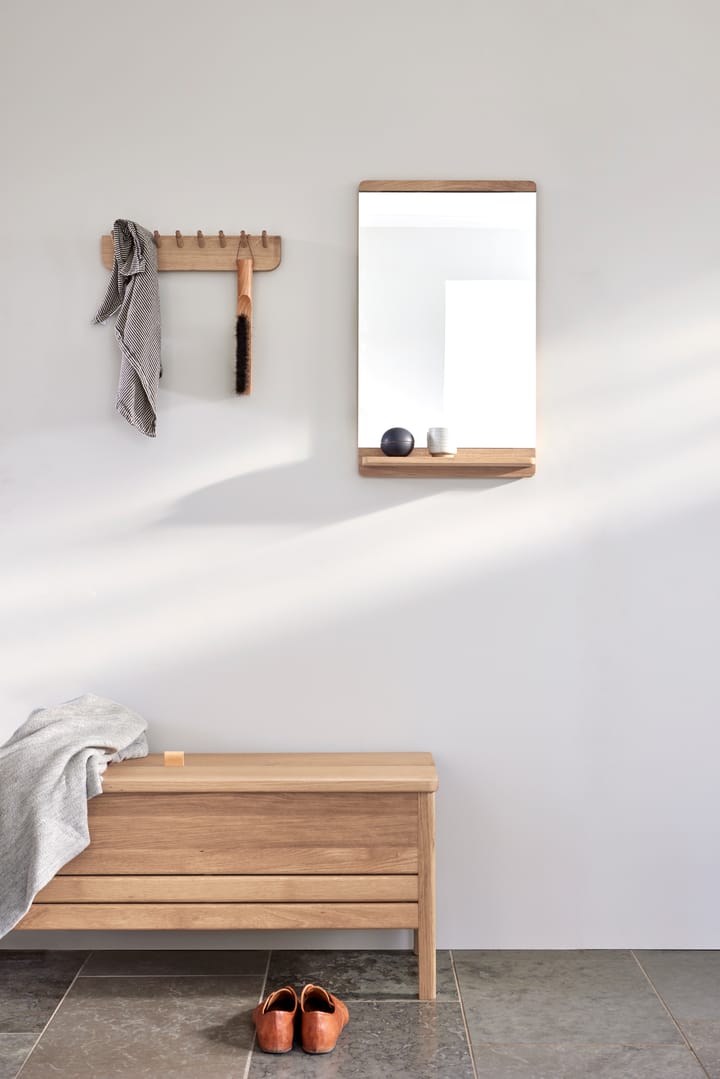 Espejo de pared Rim 40x68 cm, Roble blanco Form & Refine