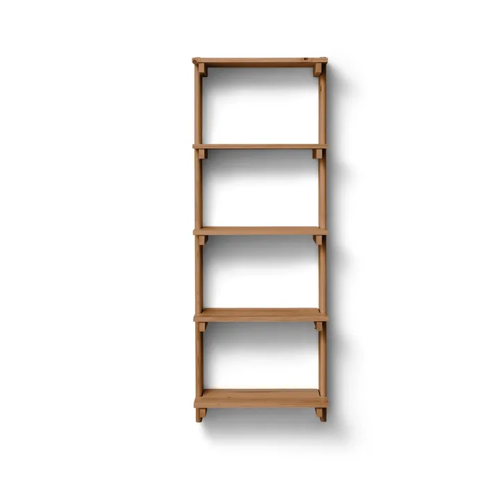 Estante de pared Beam Shelf - Deep brown pine, 60x167x25 cm - Form & Refine