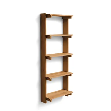 Estante de pared Beam Shelf - Deep brown pine, 60x167x25 cm - Form & Refine