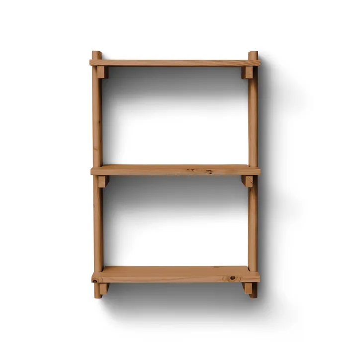 Estante de pared Beam Shelf - Deep brown pine, 60x90,5x25 cm - Form & Refine