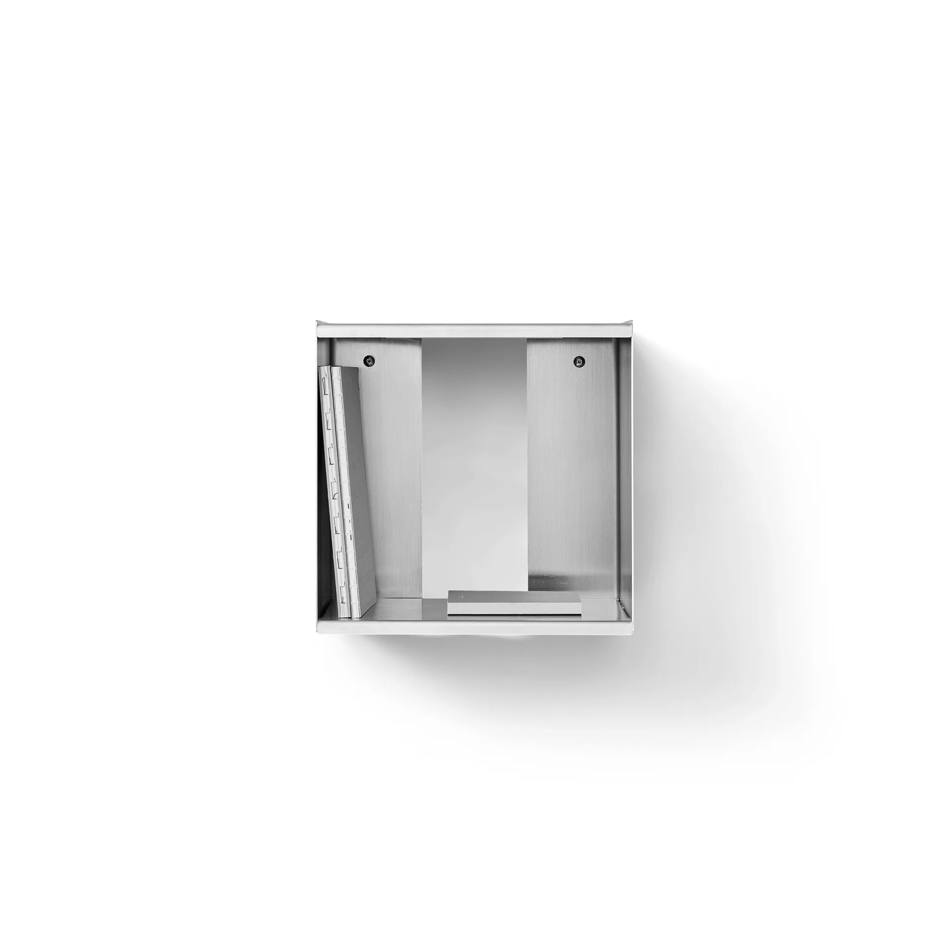 Estante de pared Taper Cube Box, Acero inoxidable, 34x35 cm Form & Refine