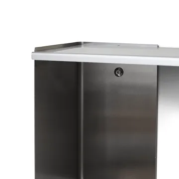 Estante de pared Taper Cube Box - Acero inoxidable, 34x35 cm - Form & Refine
