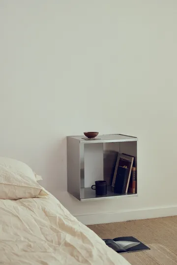 Estante de pared Taper Cube Box - Acero inoxidable, 34x35 cm - Form & Refine