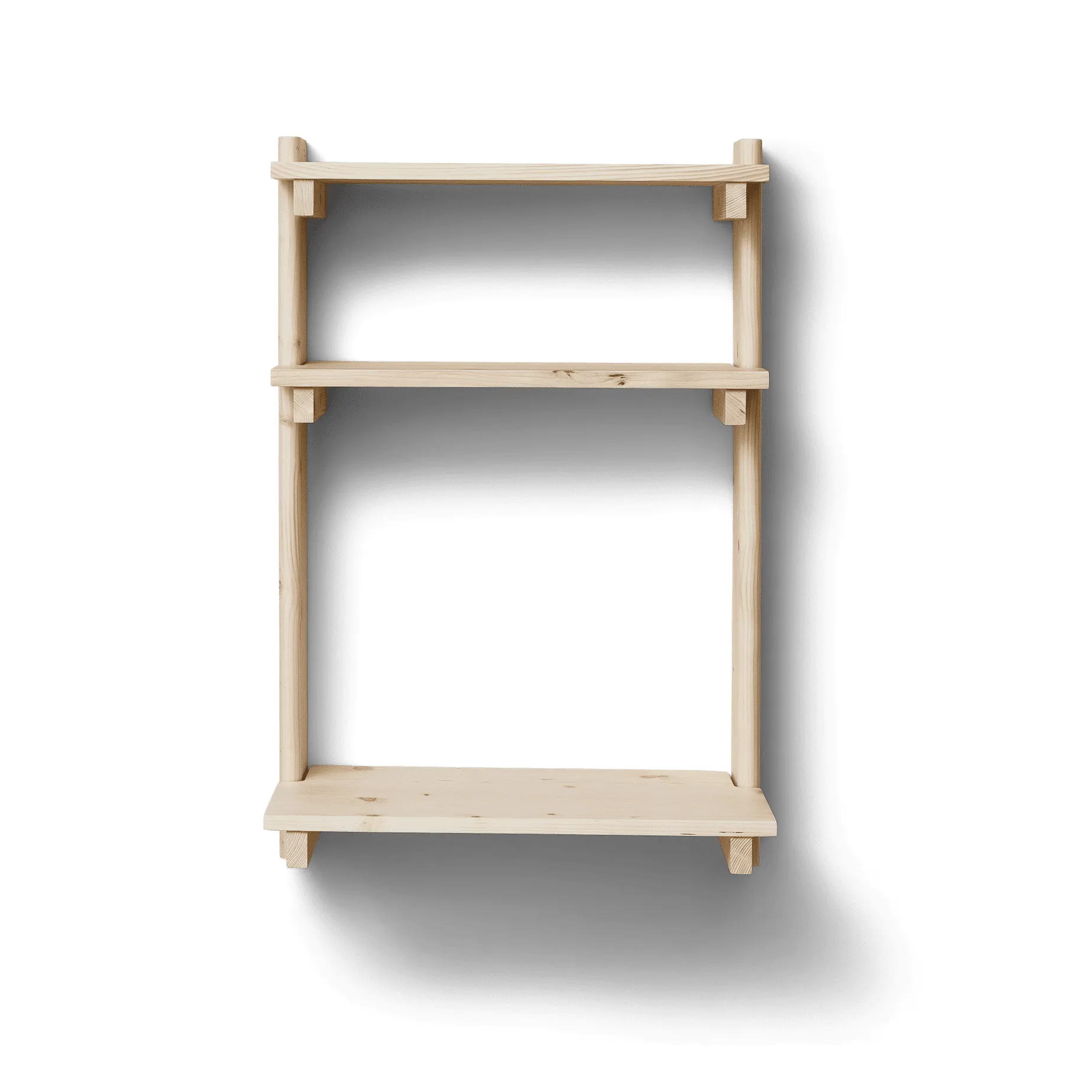 Estantería Beam de pared con escritorio, Pino Form & Refine