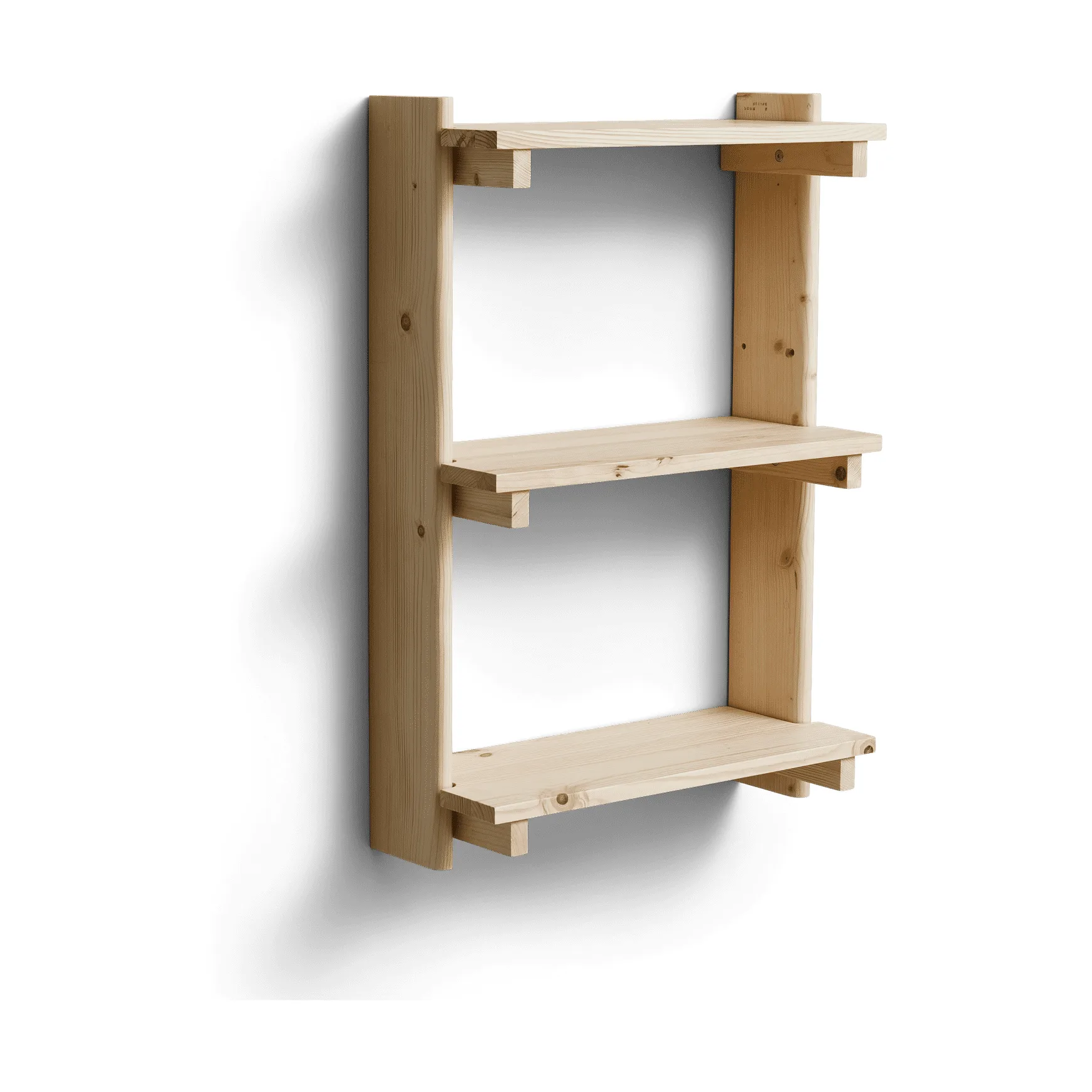 Estantería Beam de pared de 3 baldas, Pino Form & Refine