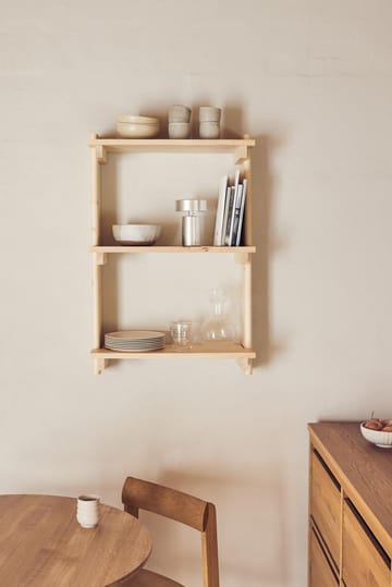 Estantería Beam de pared de 3 baldas - Pino - Form & Refine