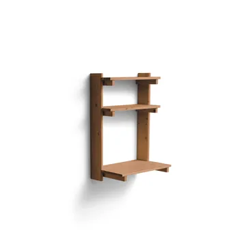 Estantería con escritorio Beam Office Shelf - Deep brown pine, 60x90,5x40 cm - Form & Refine