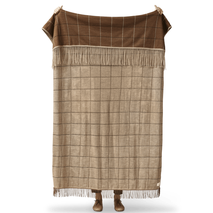 Manta Aymara 130x190 cm, New square brown Form & Refine