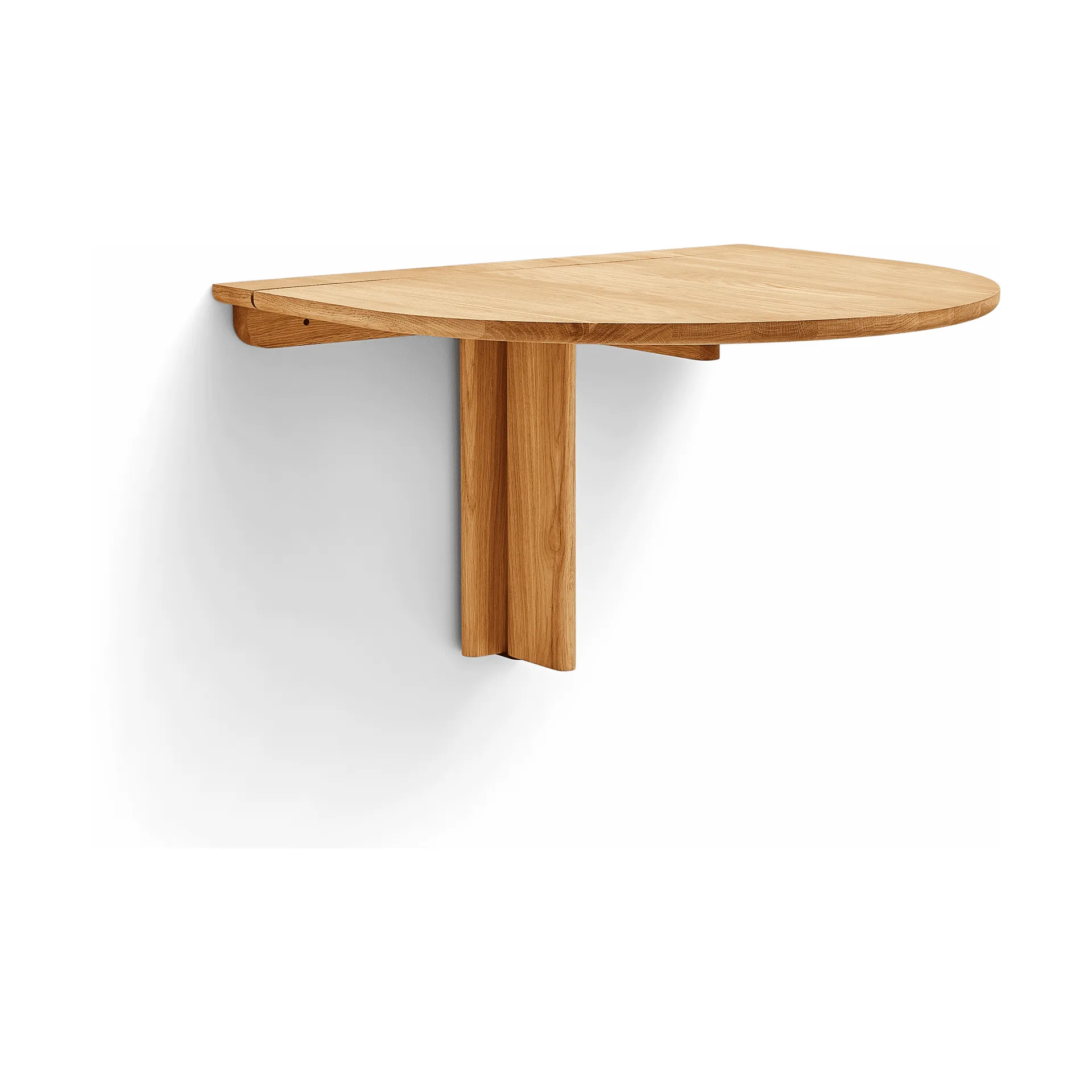 Mesa plegable de pared Trefoil, Roble Form & Refine