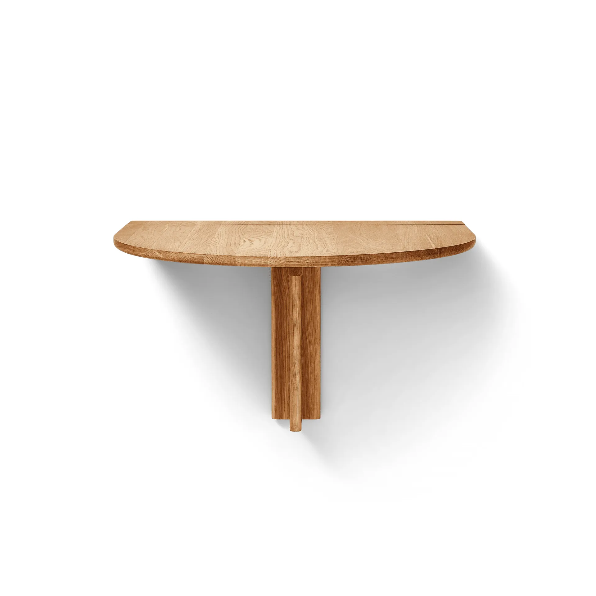 Mesa plegable de pared Trefoil, Roble Form & Refine