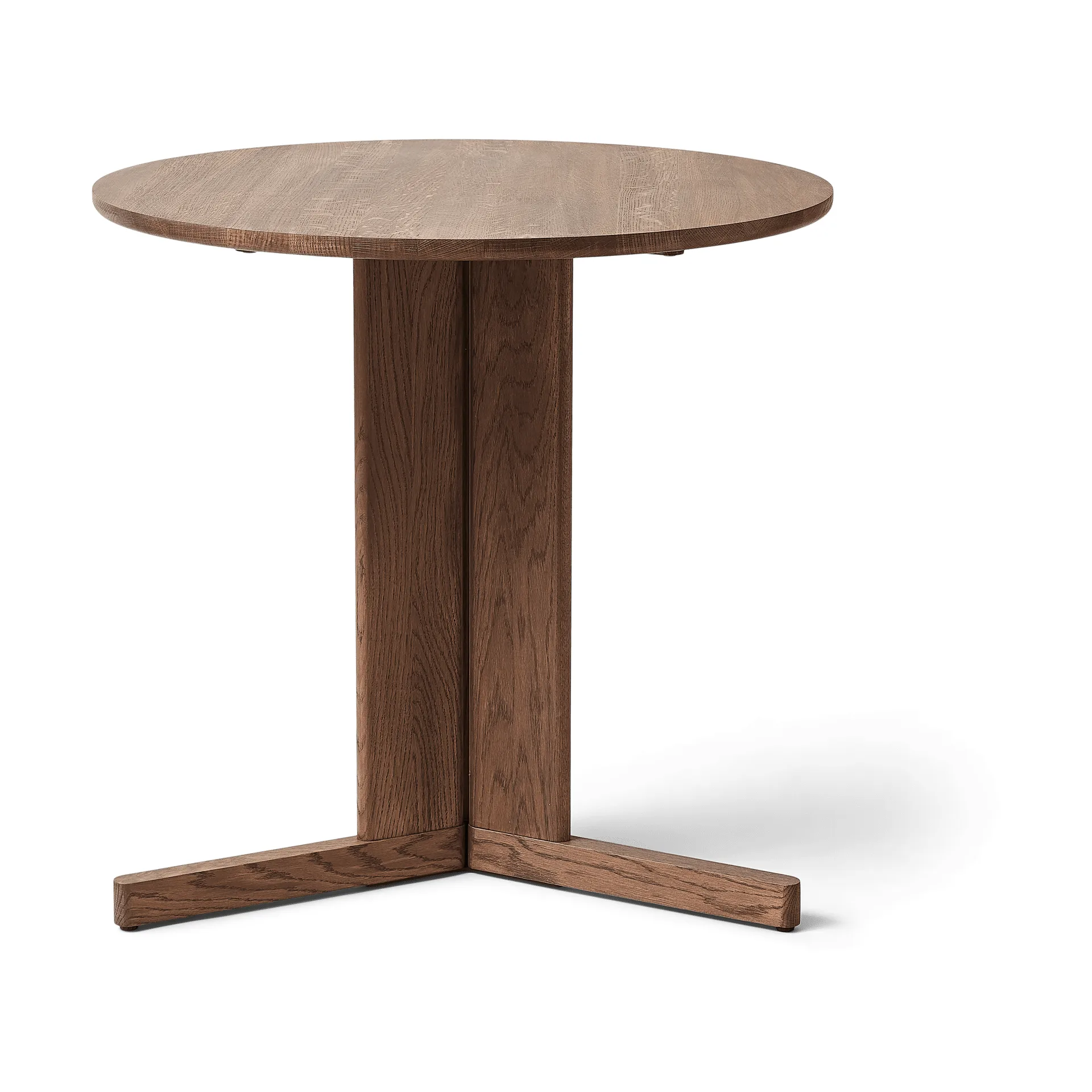 Mesa Trefoil Ø75 cm, Roble ahumado Form & Refine