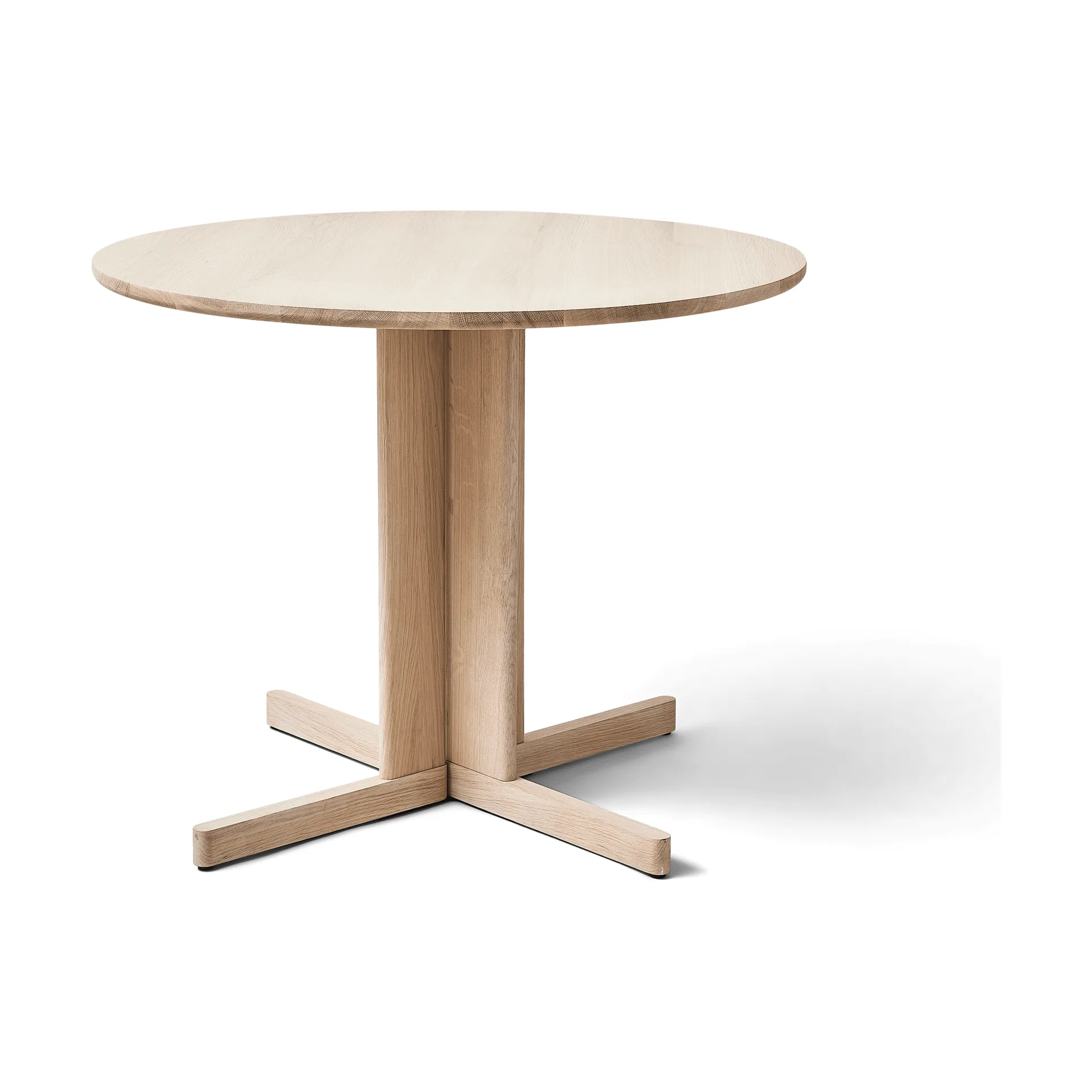 Mesa Trefoil Ø90 cm, Roble blanco Form & Refine