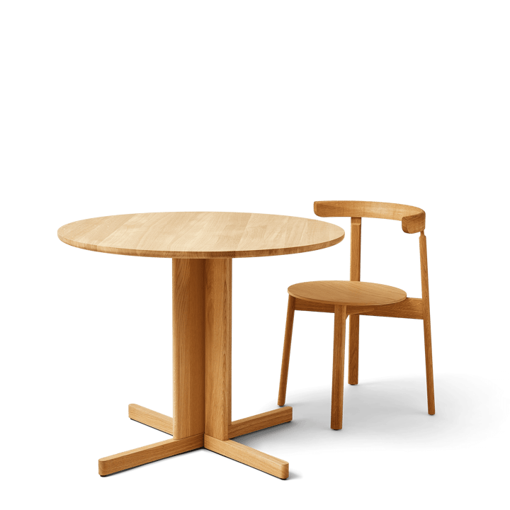 Mesa Trefoil Ø90 cm, Roble Form & Refine