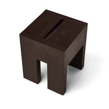 Monolith mesa auxiliar - Fresno marrón oscuro, 29x29x36 cm - Form & Refine