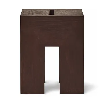 Monolith mesa auxiliar - Fresno marrón oscuro, 29x29x36 cm - Form & Refine