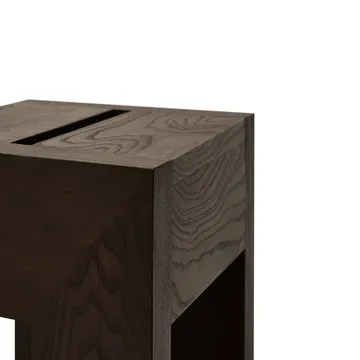 Monolith mesa auxiliar - Fresno marrón oscuro, 29x29x36 cm - Form & Refine