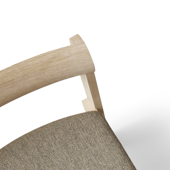 Silla Blueprint, Blanco roble-Hallingdal 65 0227 Form & Refine