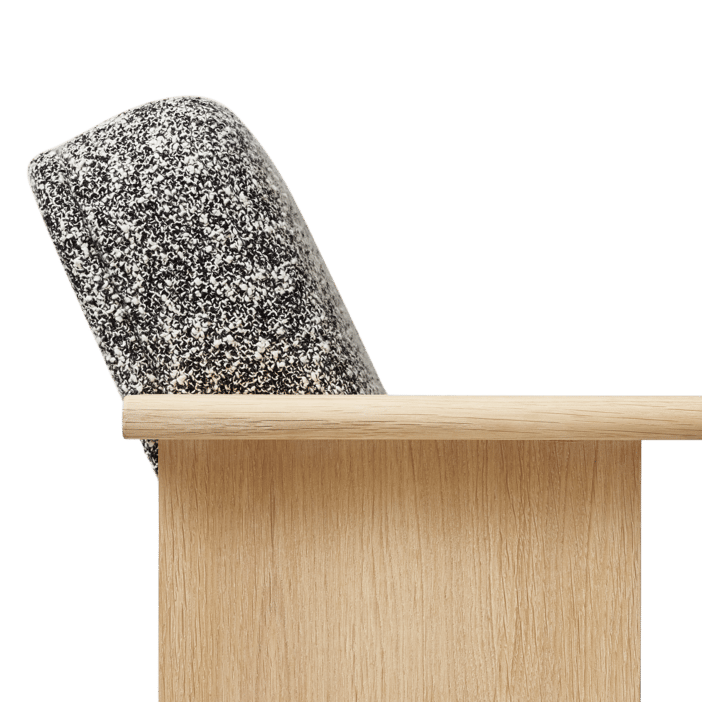 Sillón Block, Roble blanco-Zero 0004 Form & Refine