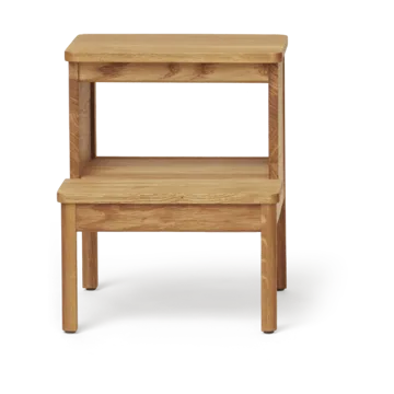 Taburete escalera redondo A line - Roble, Ø38x47,5 cm - Form & Refine