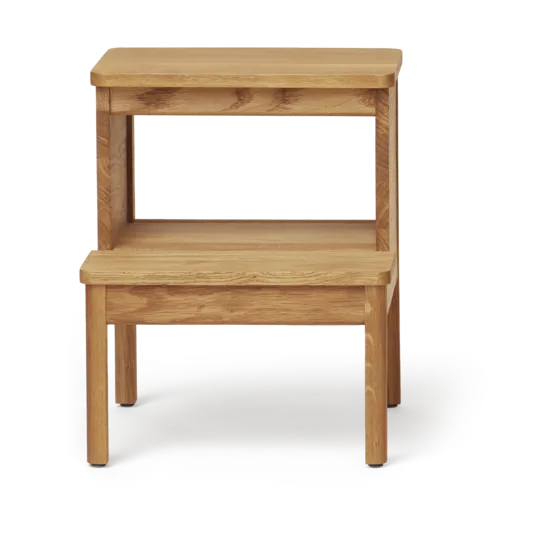 Taburete escalera redondo A line - Roble, Ø38x47,5 cm - Form & Refine