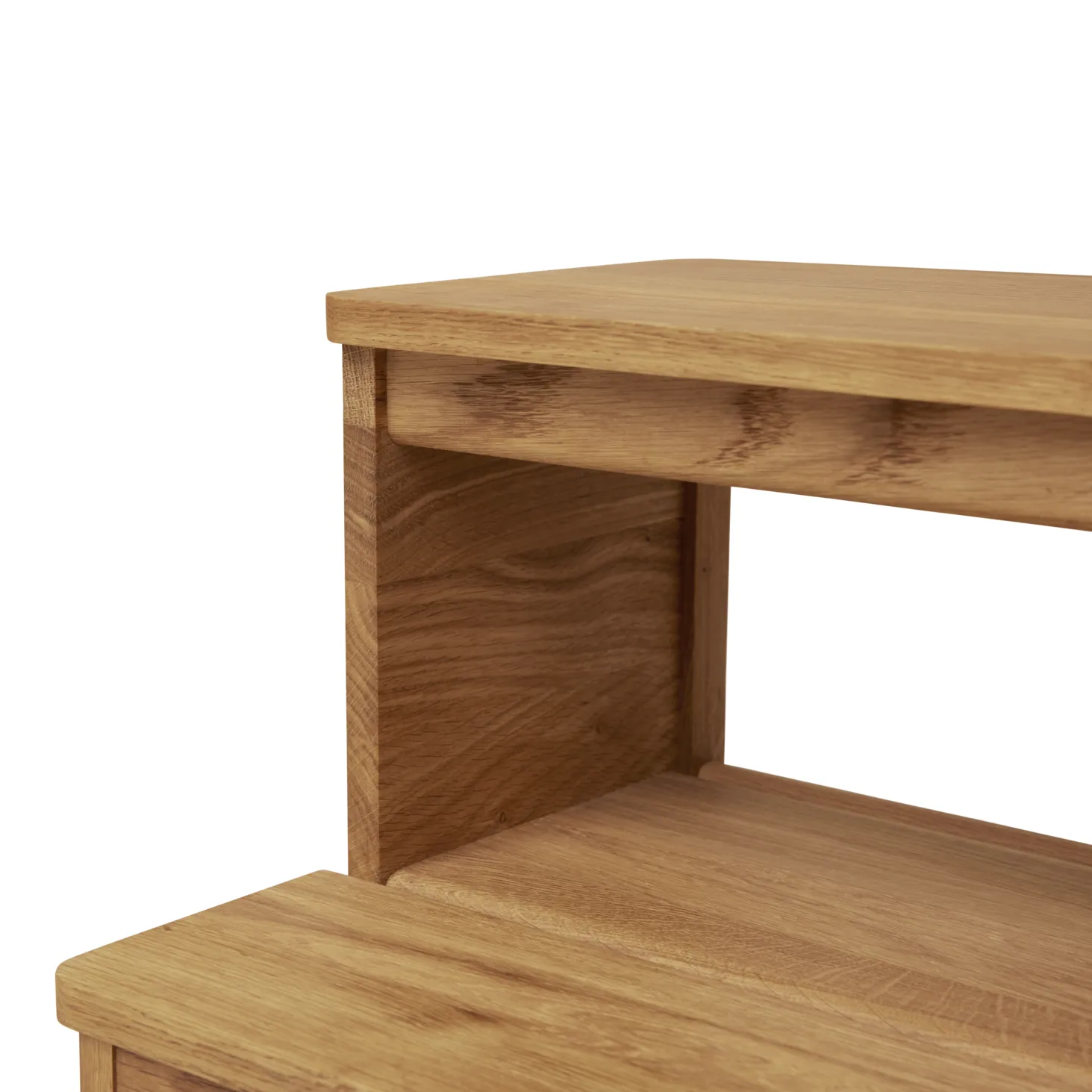 Taburete escalera redondo A line, Roble, Ø38x47,5 cm Form & Refine