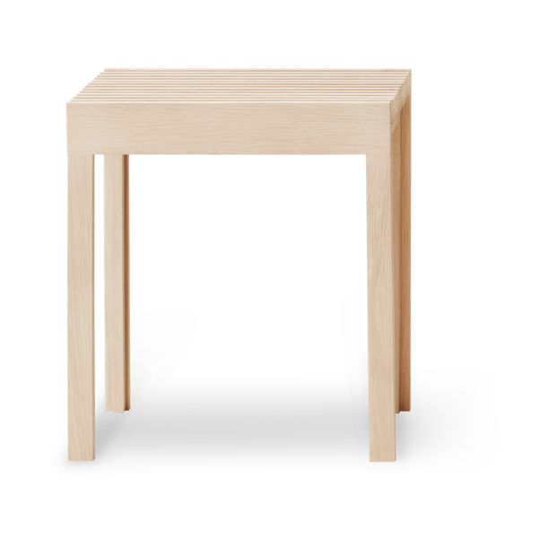 Taburete Lightweight  40x45 cm - Roble blanco - Form & Refine