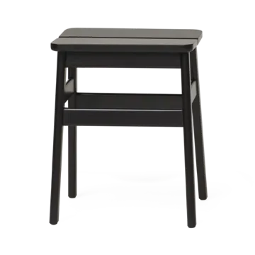 Taburete redondo Angle Standard 45 cm - Black, Ø32x46 cm - Form & Refine