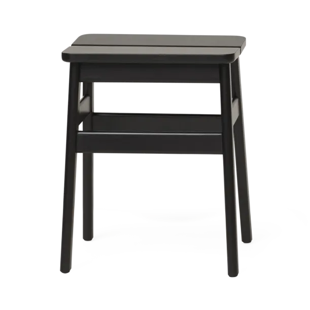 Taburete redondo Angle Standard 45 cm - Black, Ø32x46 cm - Form & Refine