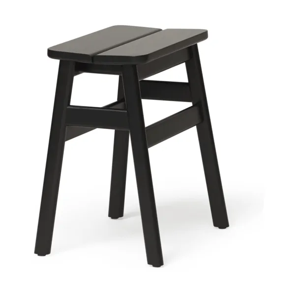 Taburete redondo Angle Standard 45 cm, Black, Ø32x46 cm Form & Refine