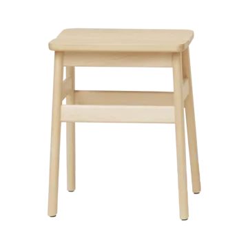 Taburete redondo Angle Standard 45 cm - Haya, Ø32x46 cm - Form & Refine