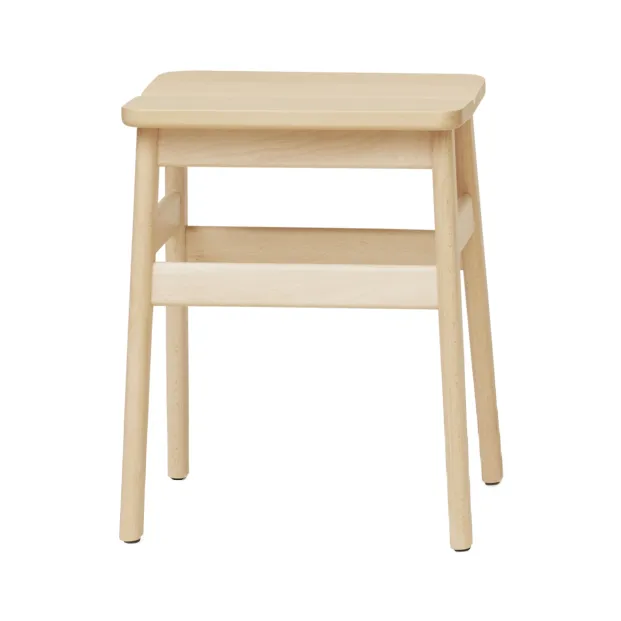 Taburete redondo Angle Standard 45 cm - Haya, Ø32x46 cm - Form & Refine