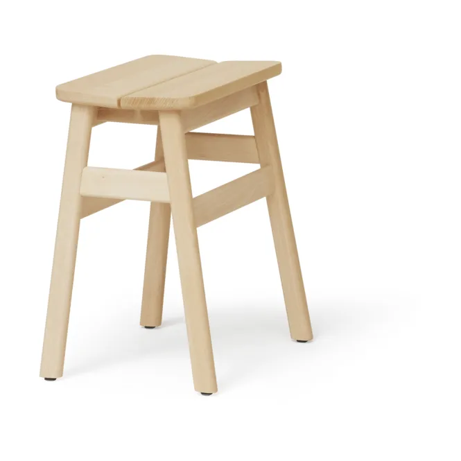 Taburete redondo Angle Standard 45 cm, Haya, Ø32x46 cm Form & Refine