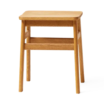 Taburete redondo Angle Standard 45 cm - Roble, Ø32x46 cm - Form & Refine